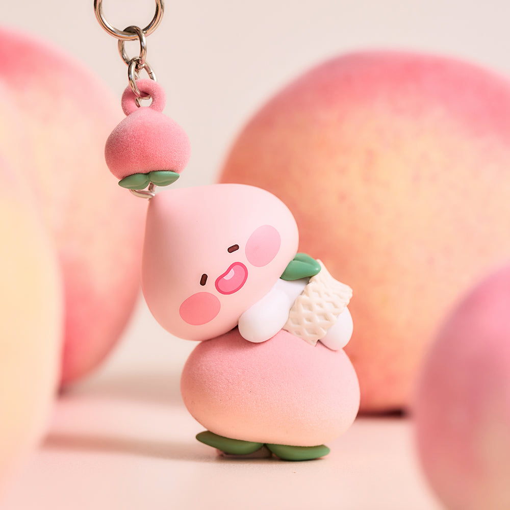 Peach Peach Figurine Keychain Little Apeach - Official Kakao Friends merchandise | Koolseoul