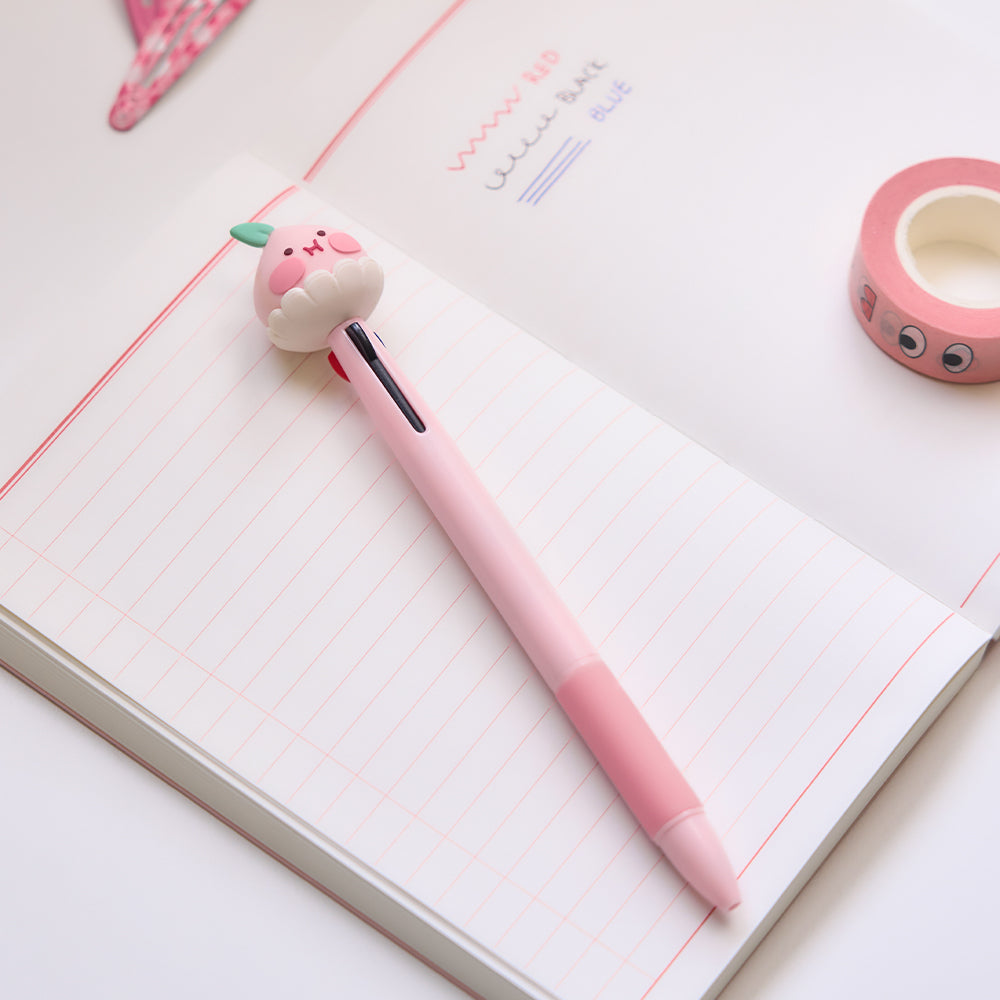 Peach Peach Figurine 3Stylo Little Apeach Pen - Korean kawaii Kakao Friends | Koolseoul