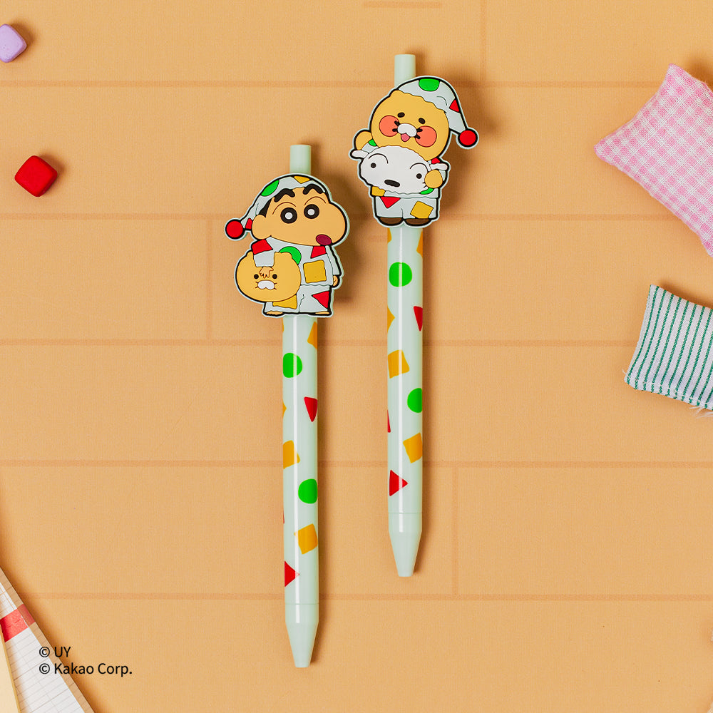 Gel Pen Set of 2 Shin-chan X Friends Chunsik - Kakao Friends - image 1