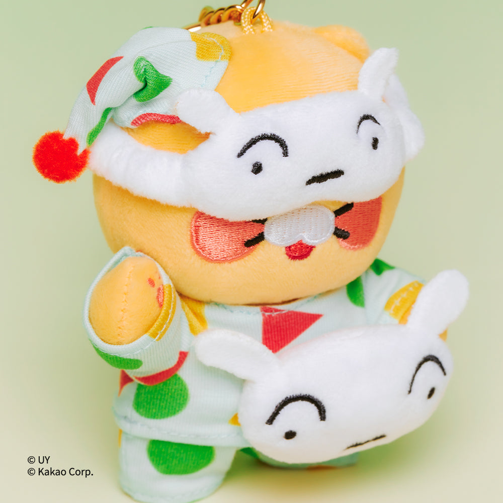 Plush Keychain Shin-chan X Friends Pajamas Chunsik - Kakao Friends - image 2