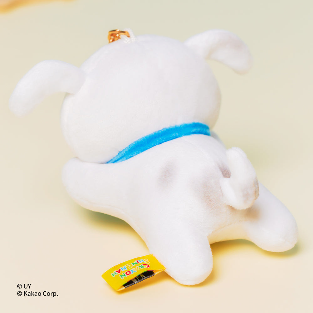 Reel Plush Keychain Shin-chan X Friends Shiro Chunsik - Kakao Friends - image 2