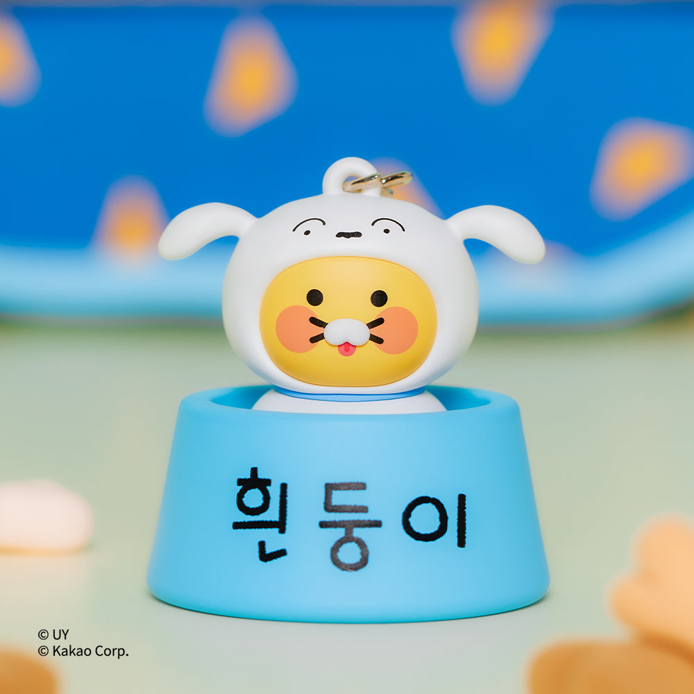 Clicker Keychain Shin-chan X Friends Shiro Chunsik - Kakao Friends - image 2