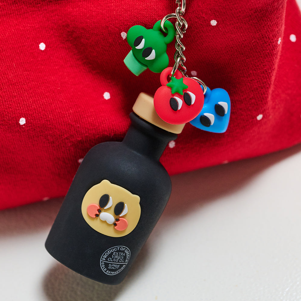 Figure Keychain Iyaiya X Friends Olive Oil Chunsik - Kakao Friends - image 2
