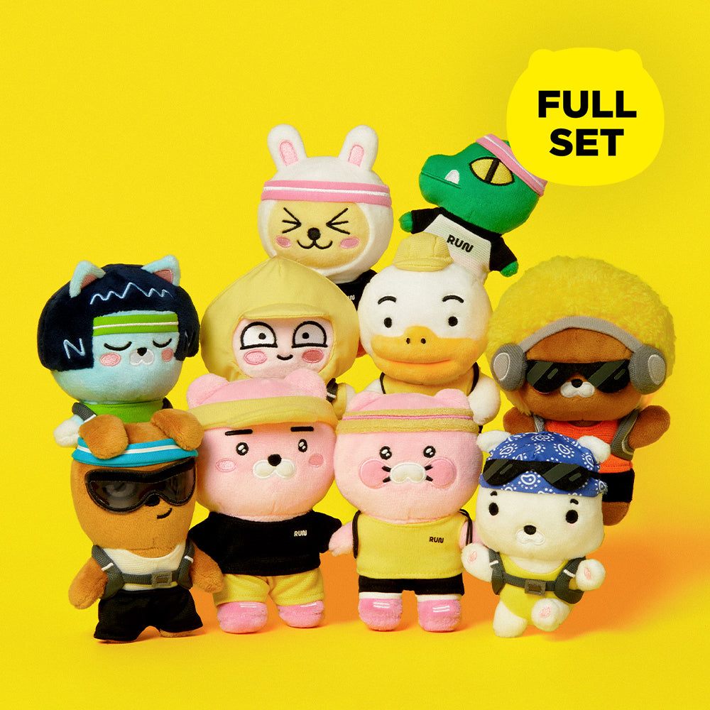 Plush Keychains Friends Run Full Set of 10 - Kakao Friends - image 1