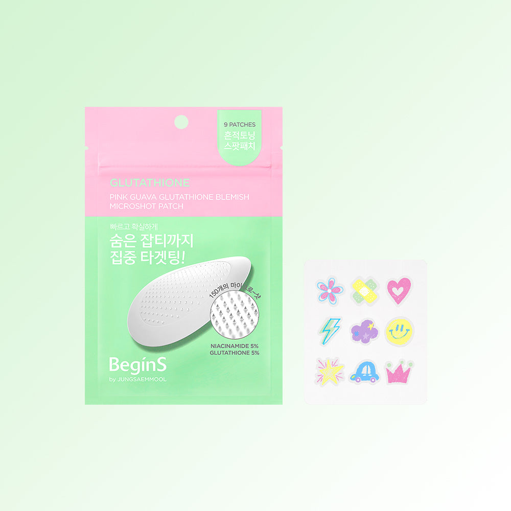 JUNG SAEM MOOL BeginS Pink Guava Glutathione Blemish Microshot Patch - Korean spot patch