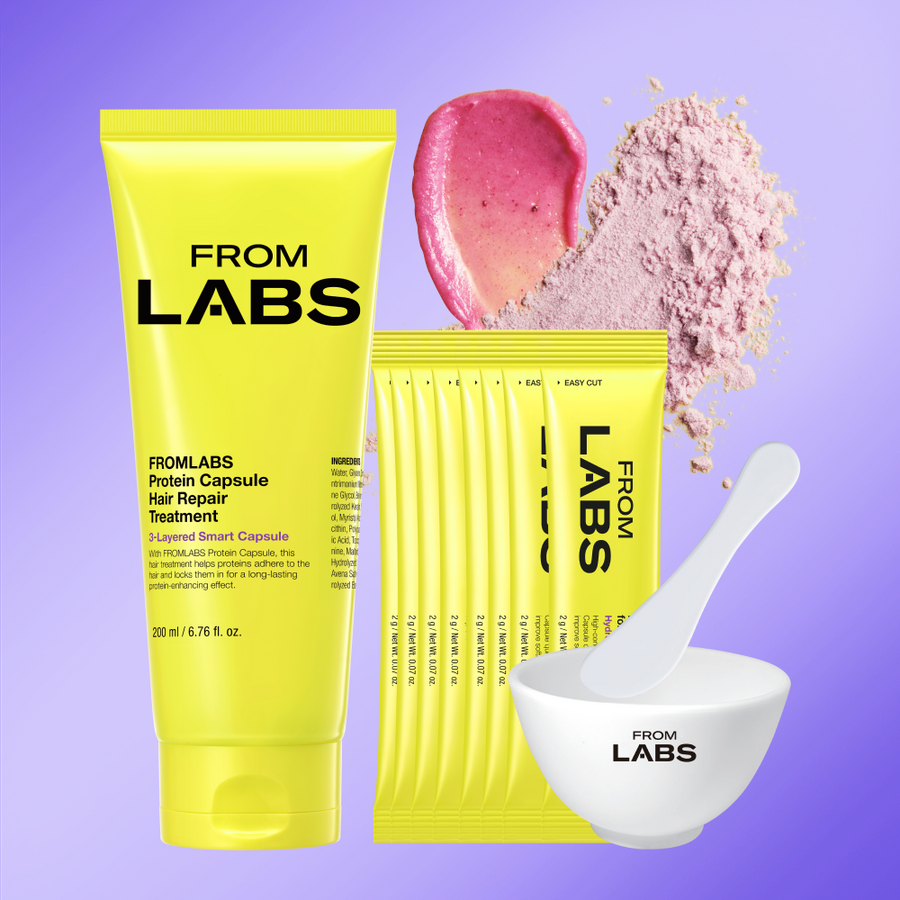 FROMLABS Hair Treatment Booster Powder & Protein Capsule Hair Repair Treatment Set
