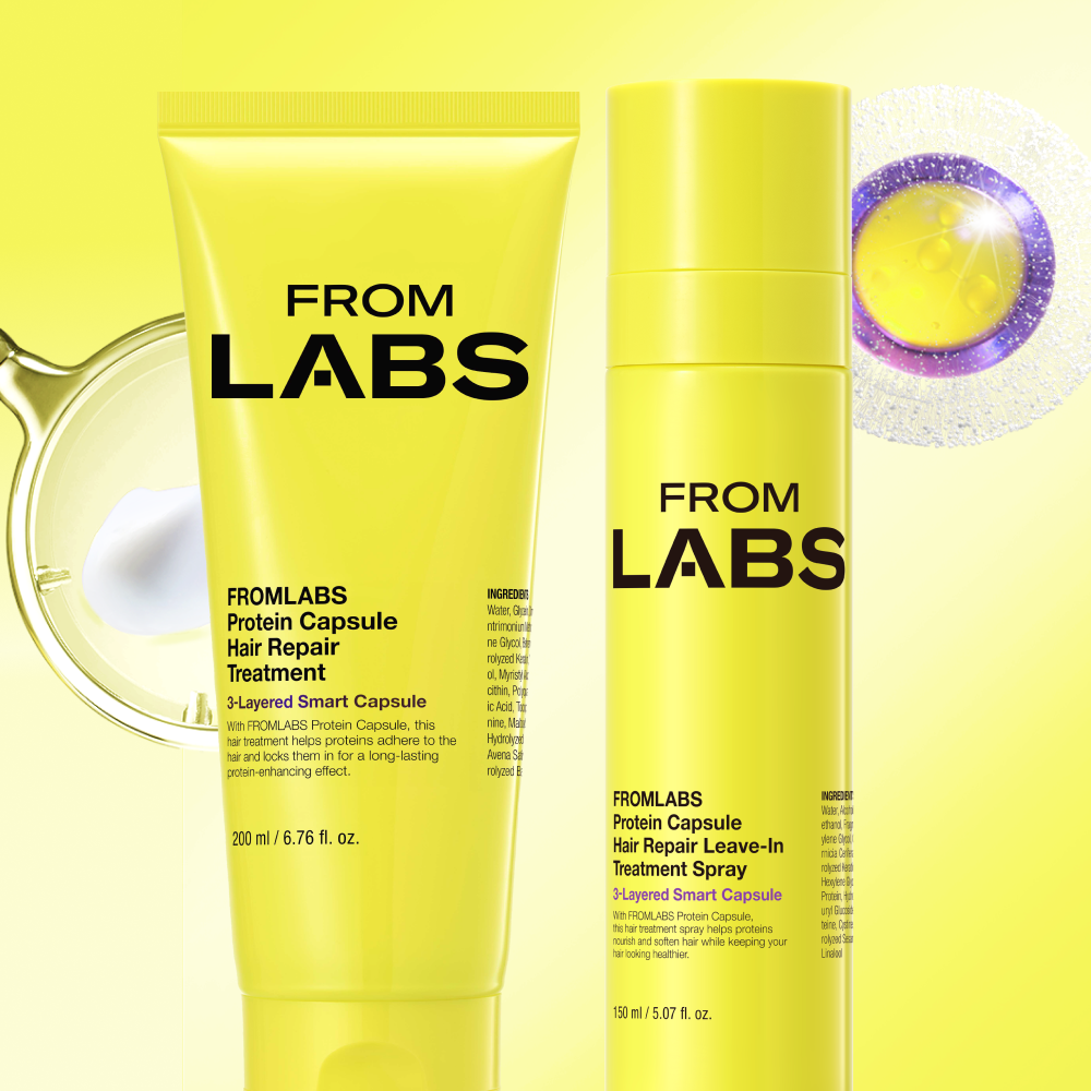 FROMLABS Protein Capsule Hair Repair Treatment & Leave-In Treatment Spray Set - Korean hair care set