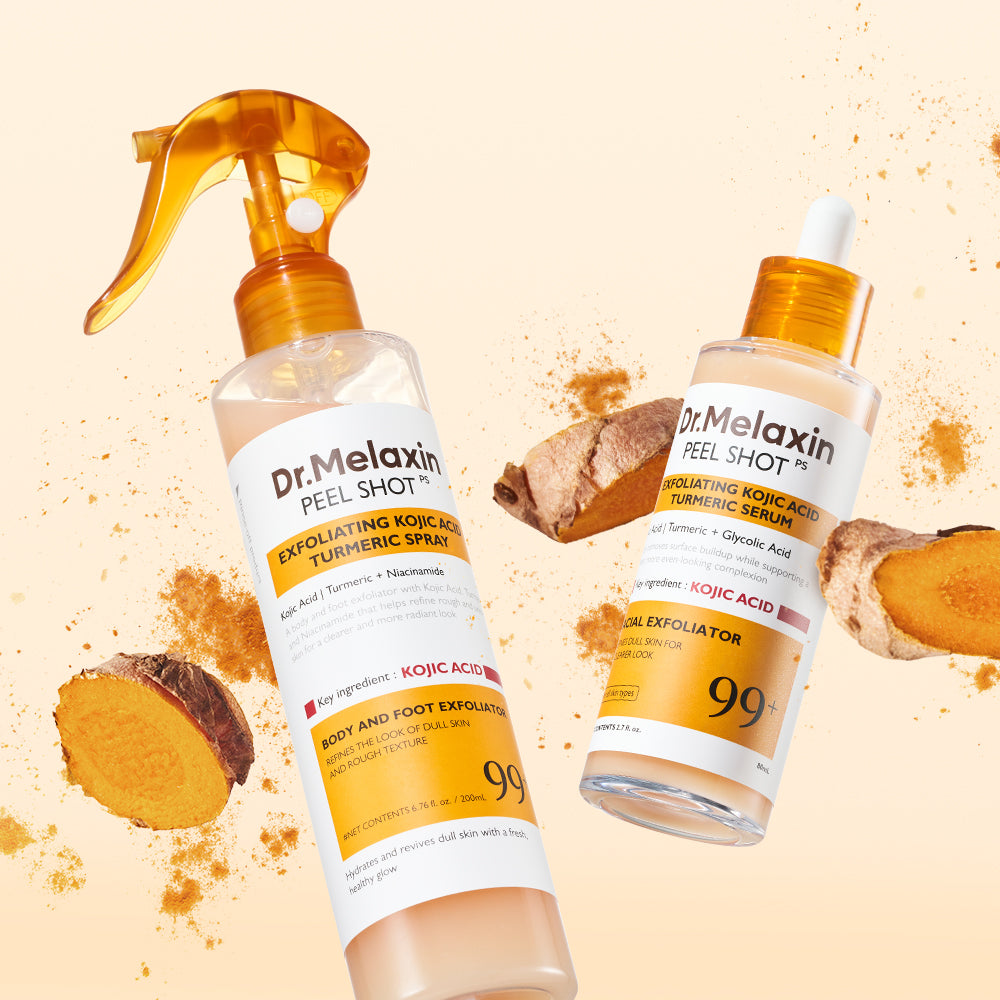 DR.MELAXIN Peel Shot Kojic Acid Turmeric Face & Body (Set of 2) - Korean skincare set, view 2