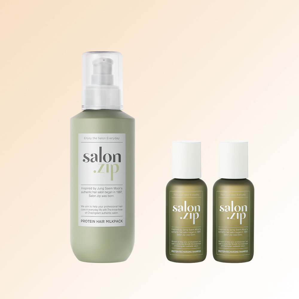 JUNG SAEM MOOL Salon Zip Protein Hair Milk Pack - Korean leave-in hair treatment