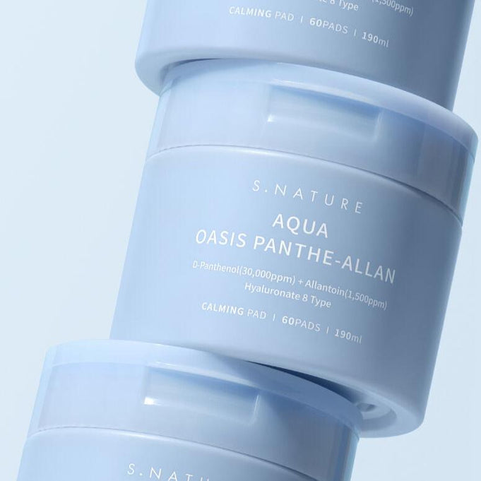S.NATURE Aqua Oasis Panthe-Allan Calming Pads 60p | Kool Seoul