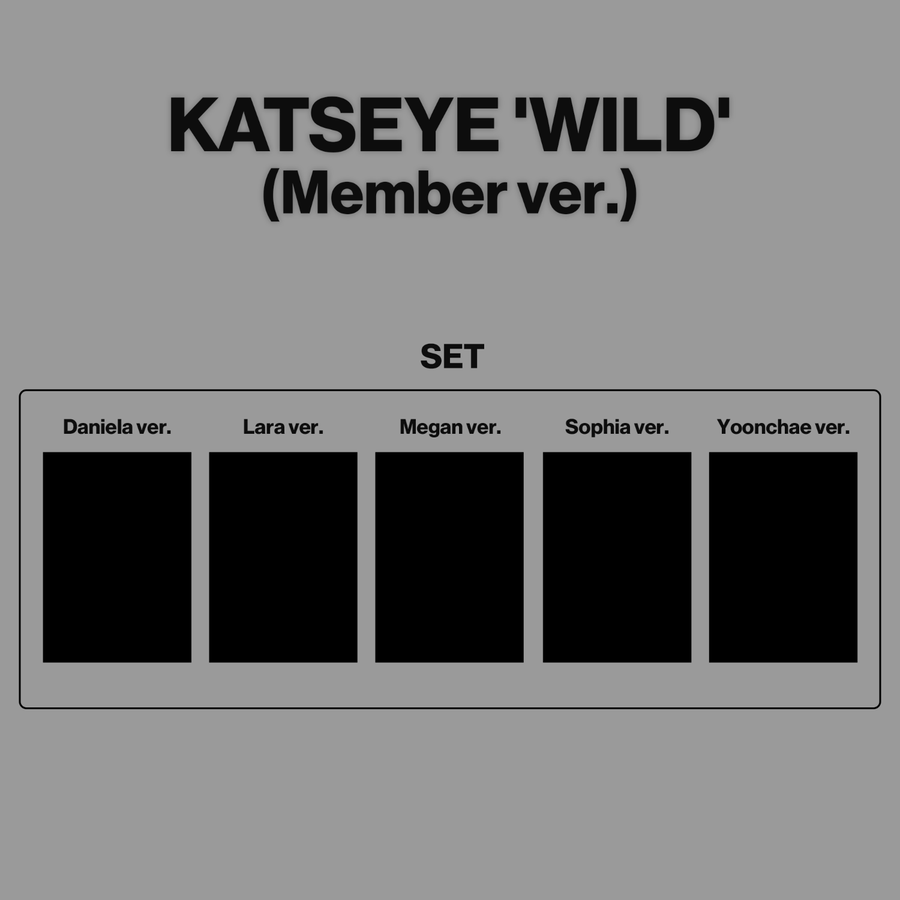 KATSEYE - WILD (メンバーver.) (5種セット) - K-POPアルバム