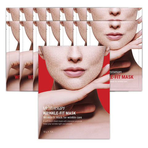MEDITHERAPY Wrinkle Fit Collagen Mesh Mask 7 Sheets Duo