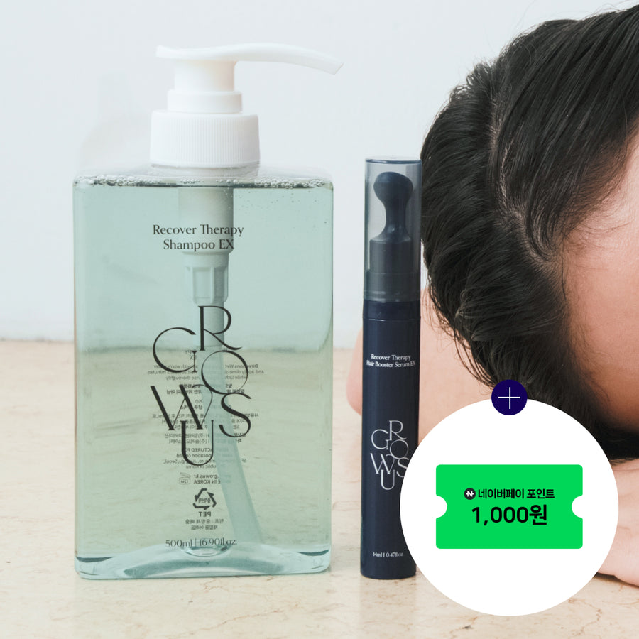GROWUS Recover Therapy Shampoo EX & Hair Booster Serum EX Set