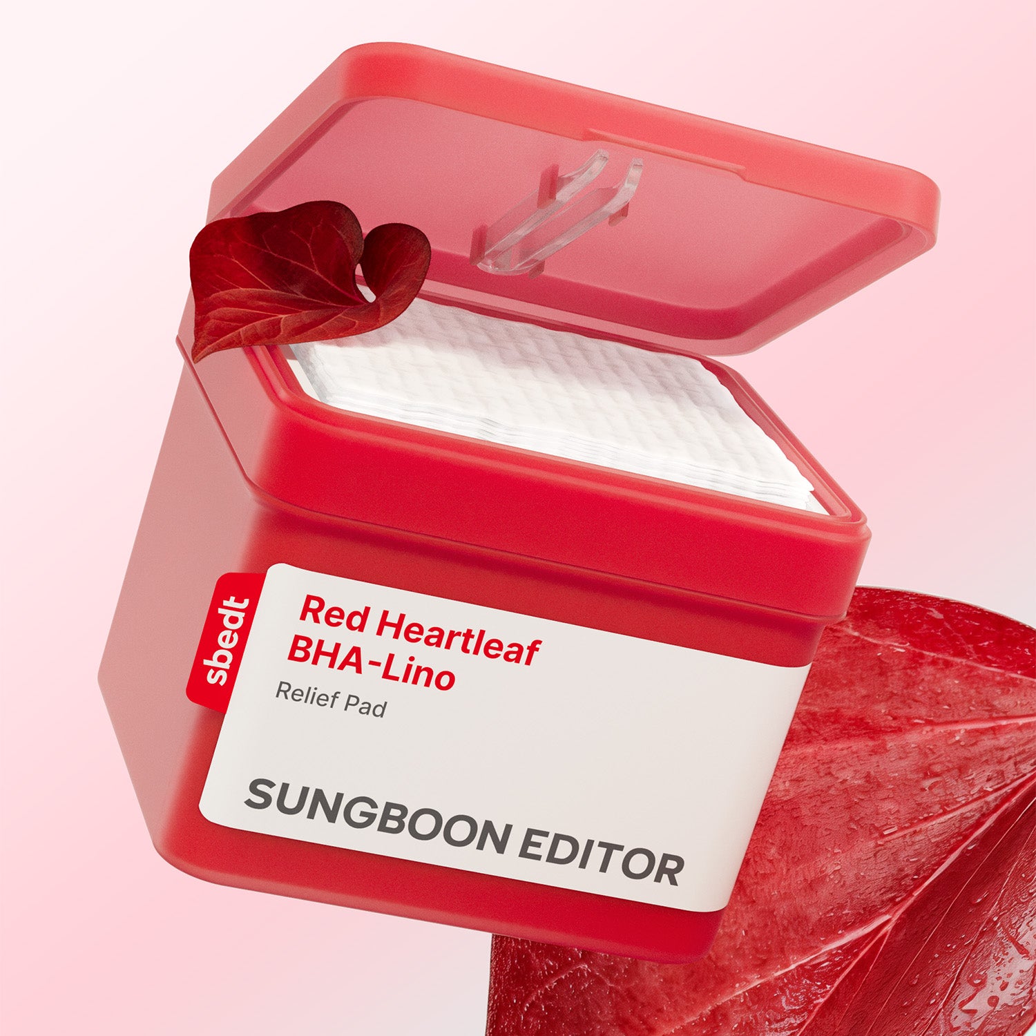 SUNGBOON EDITOR Red Houttuynia BHA Toner pads 60 pcs