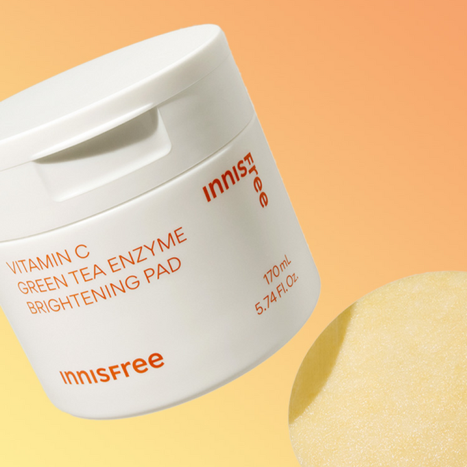 INNISFREE Vitamin C Green Tea Enzyme Brightening Pad 60p 170ml | Kool Seoul