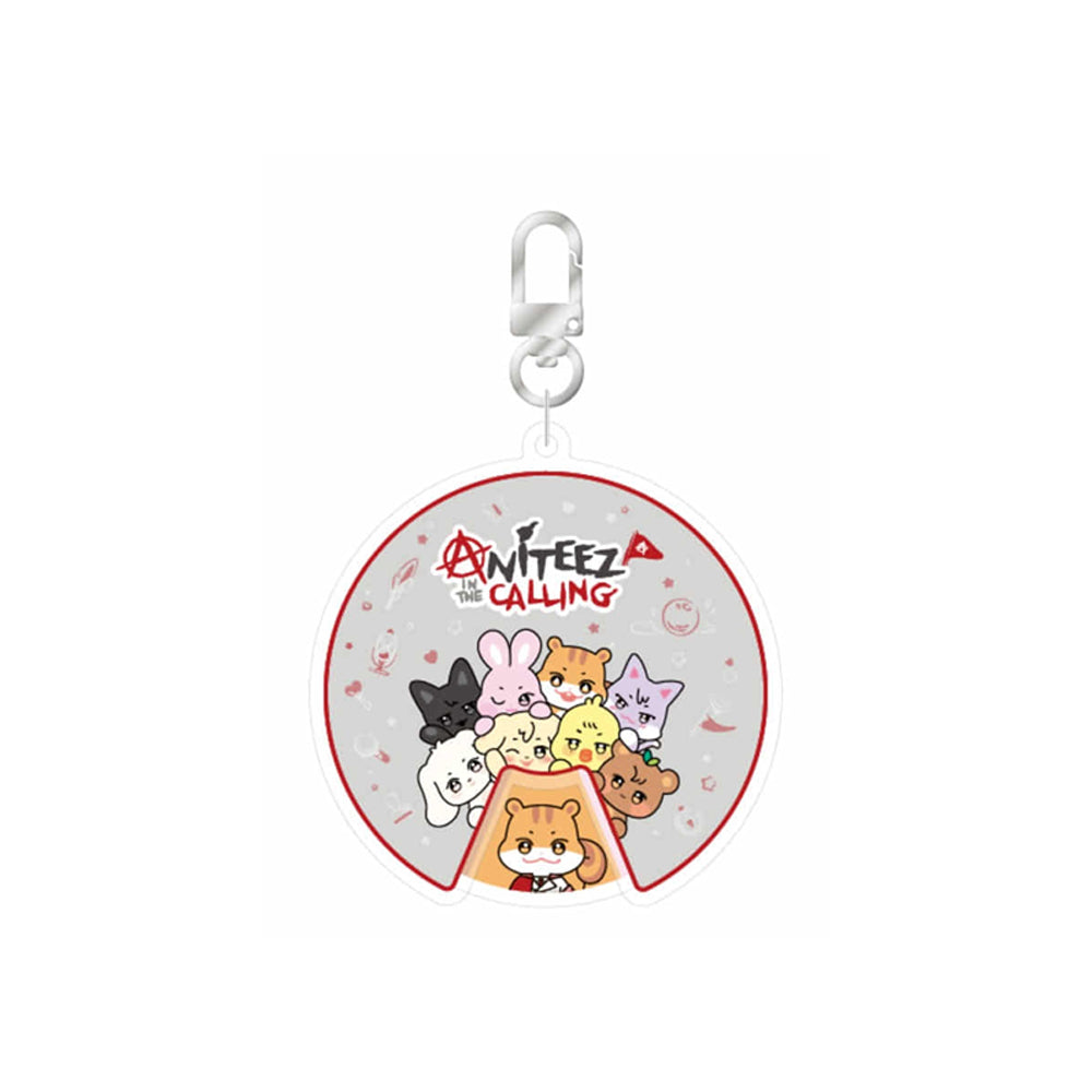 ANITEEZ Calling Acrylic Roulette Keyring — ATEEZ