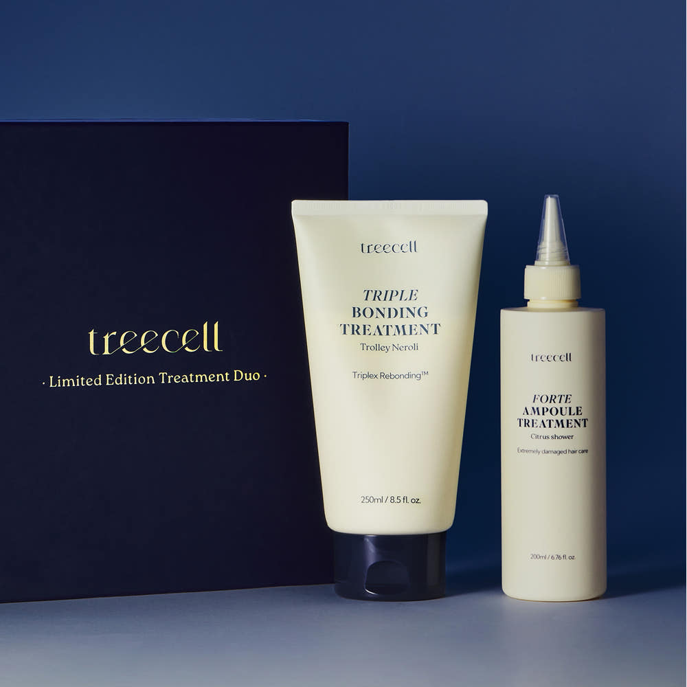 TREECELL Forte Ampoule Treatment & Triple Bonding Treatment Set - Korean hair care set