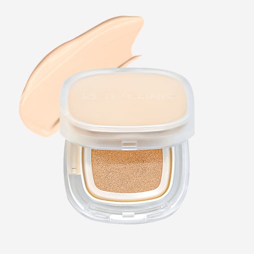3W CLINIC Collagen & Luxury Gold Coverfit Cushion Pact in open compact showcasing creamy texture against a white background