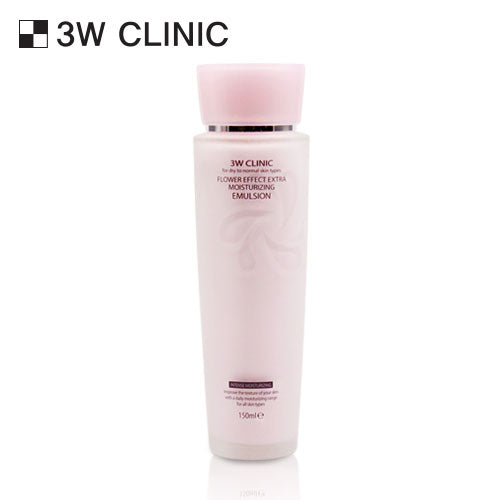 3W Clinic Flower Effect Extra Moisturizing Emulsion 150ml