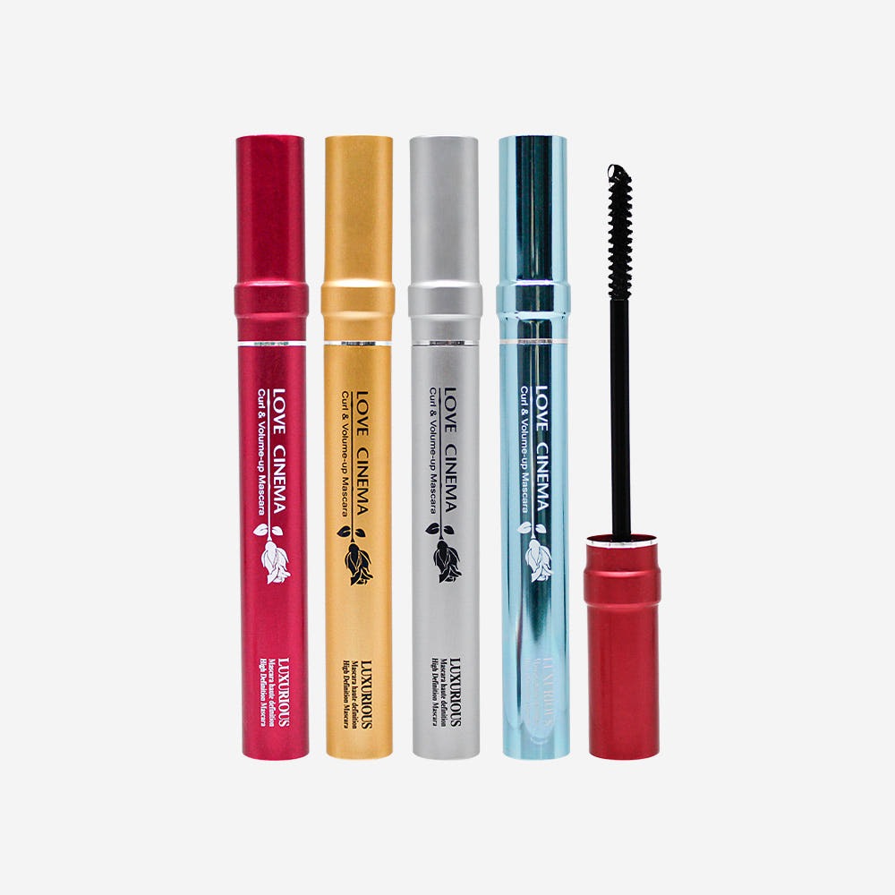 3W CLINIC Love Cinema Mascara Smudge-Free Waterproof Volume Curling 7ml in vibrant packaging