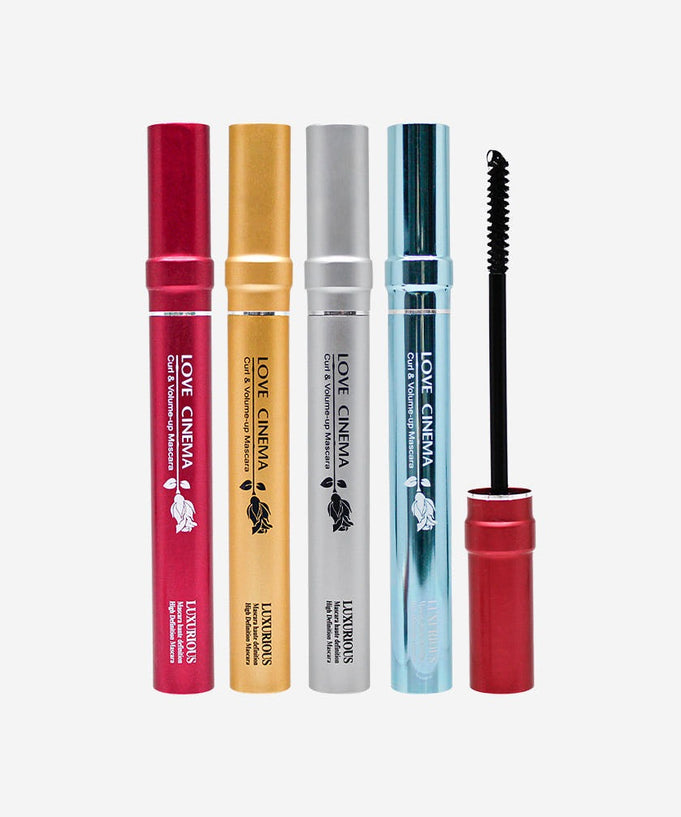 3W CLINIC Love Cinema Mascara Smudge-Free Waterproof Volume Curling 7ml in vibrant packaging
