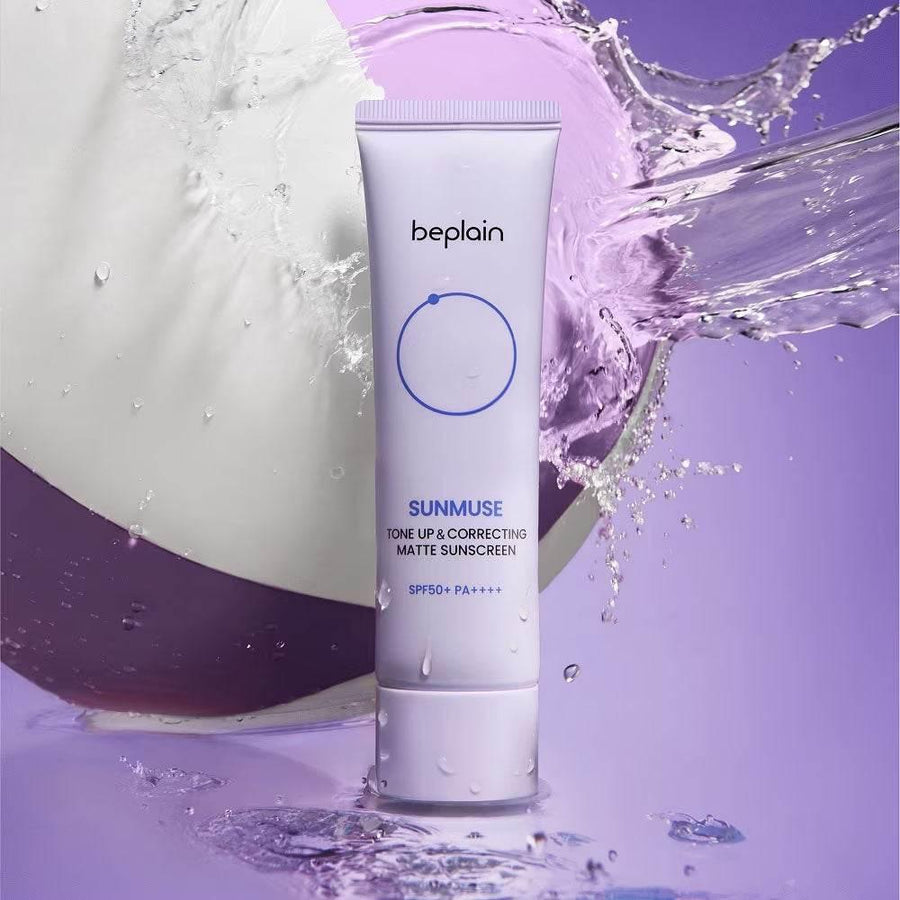 Beplain サンミューズ トーンアップ & コレクティング マットサンスクリーン SPF50+ PA++++ 50ml