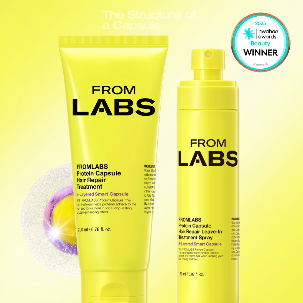 FROMLABS Protein Capsule Hair Repair Treatment & Leave-In Treatment Spray Set - Korean hair care set, view 2