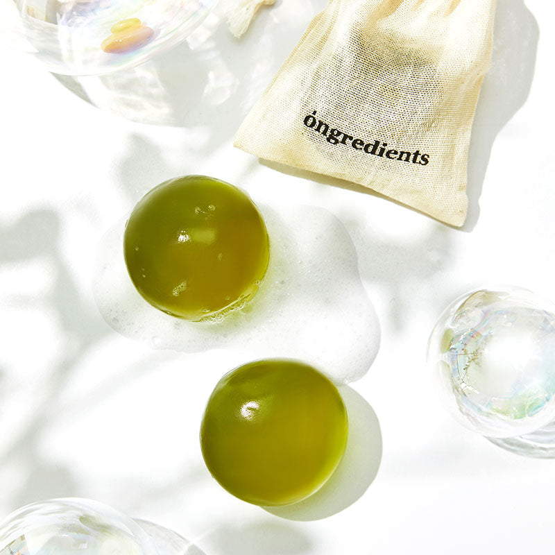 ONGREDIENTS Jeju Green Tea Cleansing Ball - Korean cleansing bar, view 2