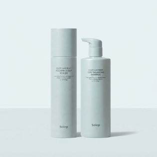 SOLEP Hair Root Aquapik Scalp Scaler & Core Balancing Shampoo Set - Korean hair care set