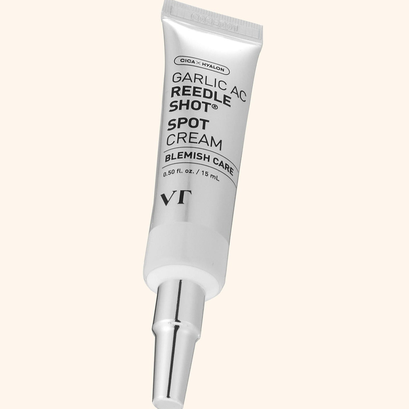 VT COSMETICS Garlic AC Reedle ShotÂ® Spot Cream - 15ml in a sleek tube for blemish care.