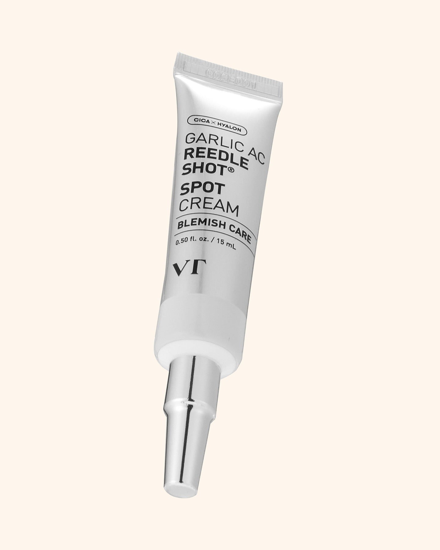 VT COSMETICS Garlic AC Reedle ShotÂ® Spot Cream - 15ml in a sleek tube for blemish care.