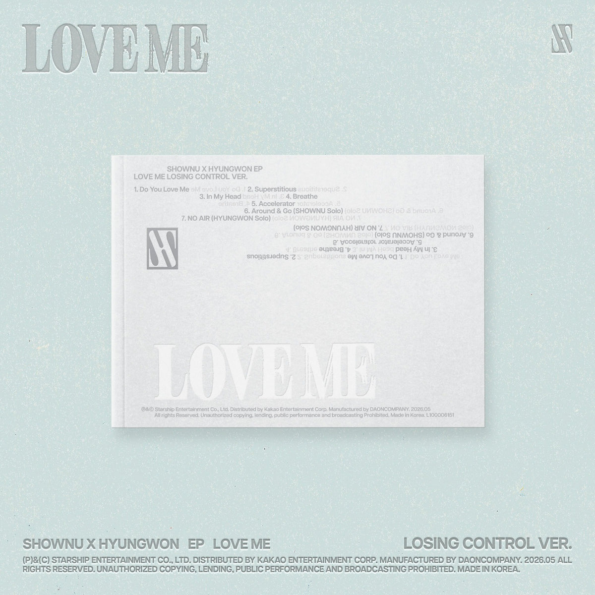 SHOWNU X HYUNGWON - EP [LOVE ME] (LOSING CONTROL VER.) - Kpop Album Koolseoul