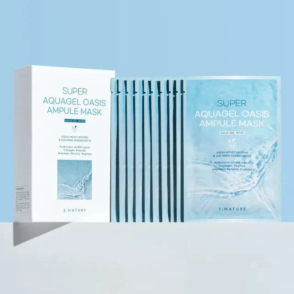 S.NATURE Super Aqua Gel Oasis Ampoule Mask available on Koolseoul.com, your Korean Eshop from Seoul !