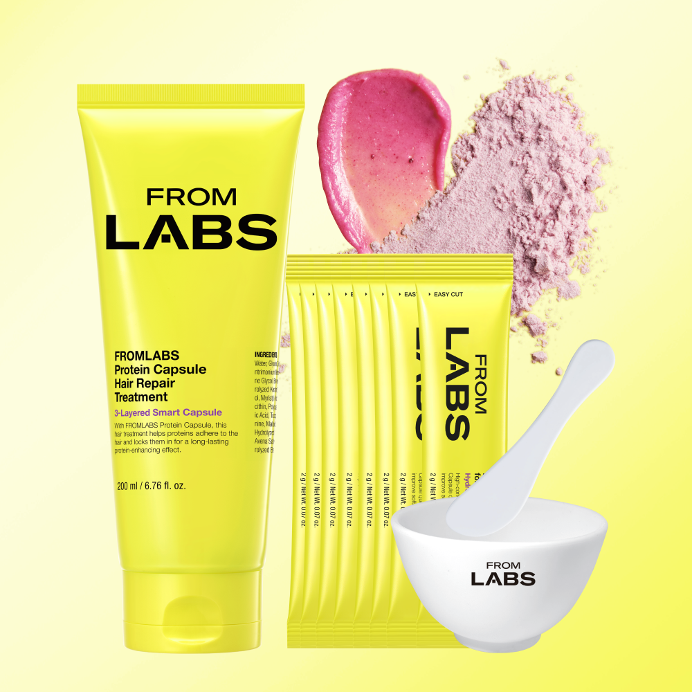 FROMLABS Hair Treatment Booster Powder & Protein Capsule Hair Repair Treatment Set - Korean hair care set, view 2