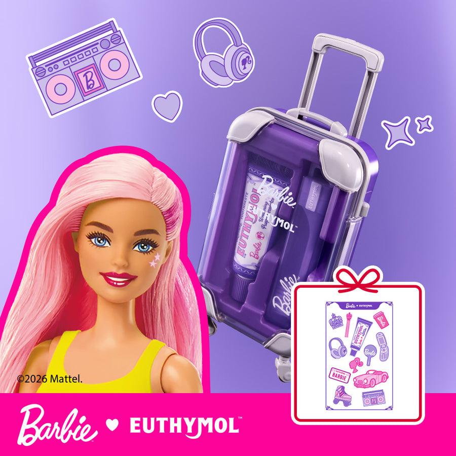 EUTHYMOL Barbie Purple Corrector Travel Kit