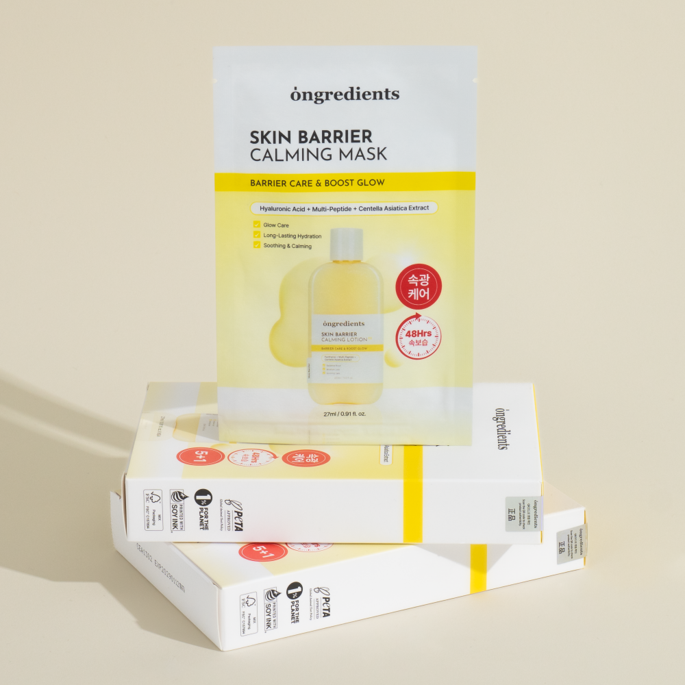 ONGREDIENTS Skin Barrier Calming Mask (6 Sheets) - Korean sheet mask