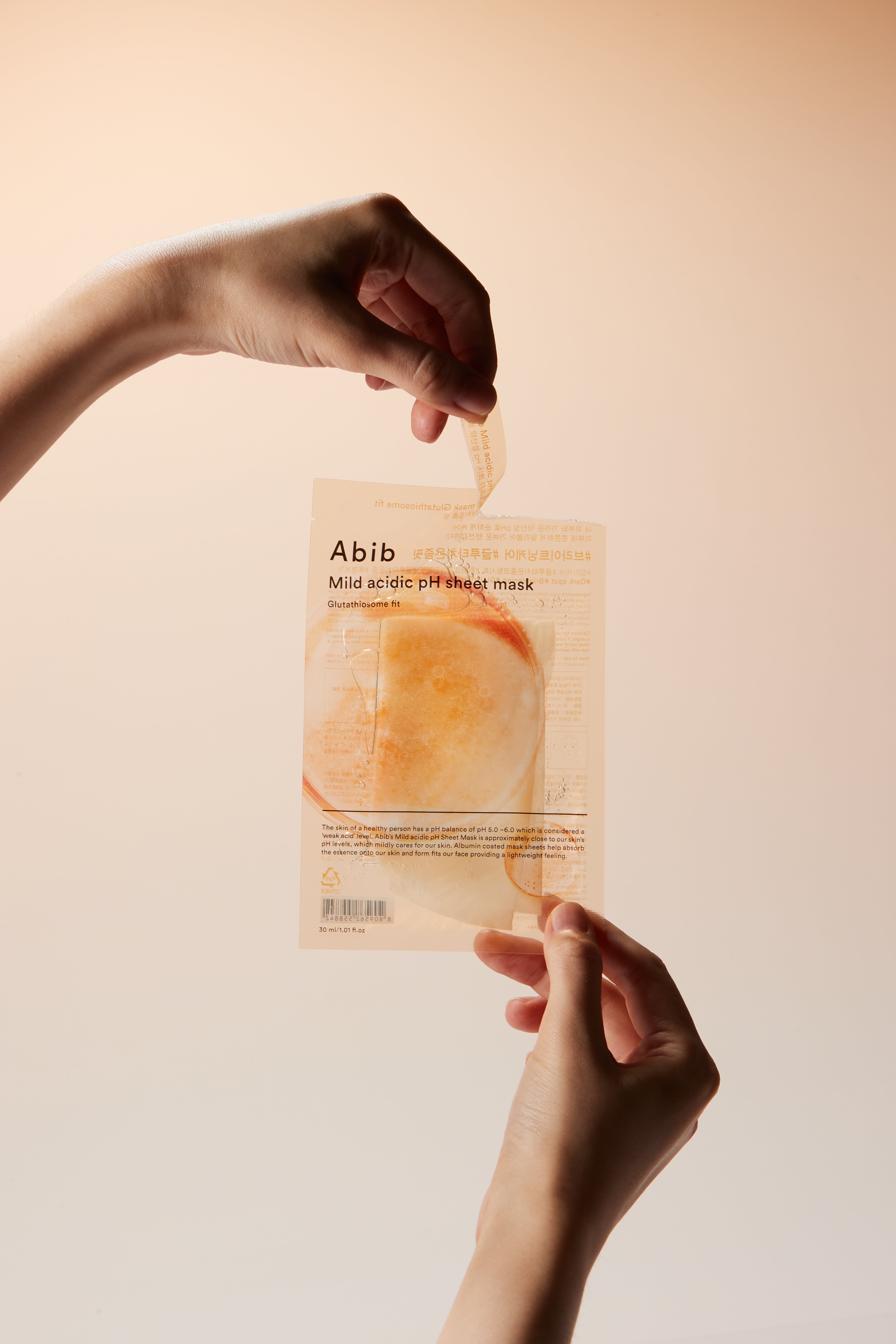 ABIB Mild Acidic pH Sheet Mask Glutathione Fit 1 Sheet