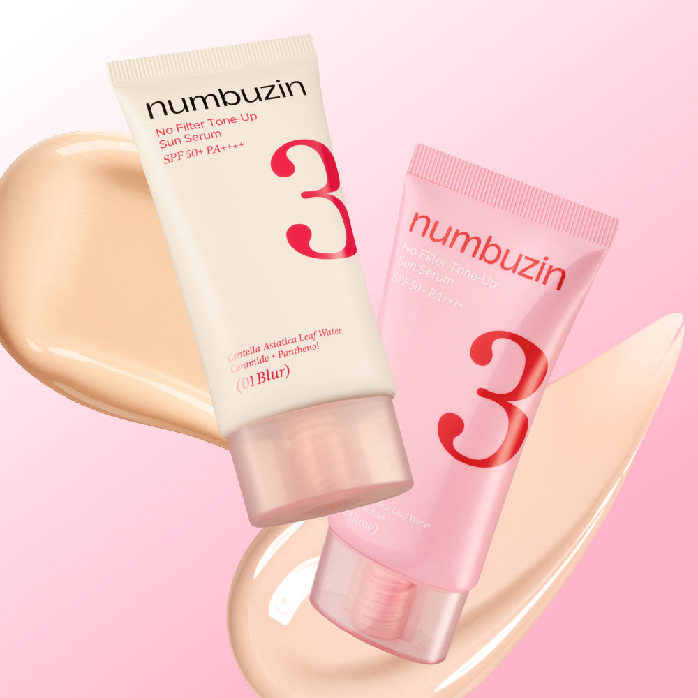 NUMBUZIN No.3 Porcelain Skin Foundation Skip Tone-Up Beige SPF50+ PA++++ 50ml