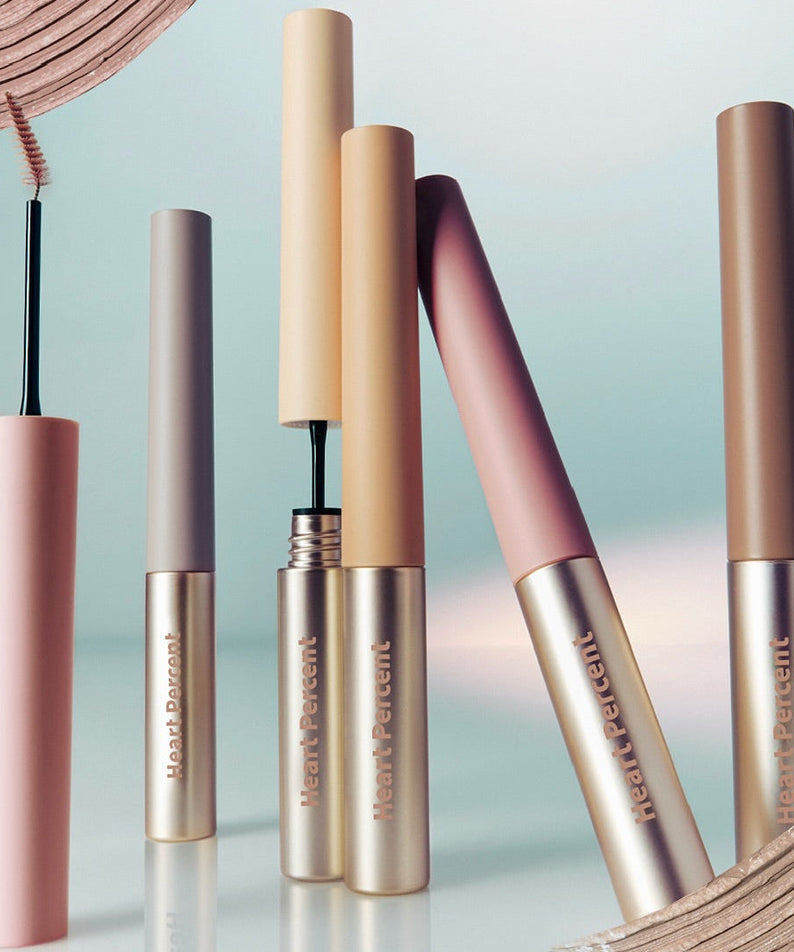 HEART PERCENT Dot On Mood Fake Up Brow Cara for perfect brows, displayed with stylish packaging.