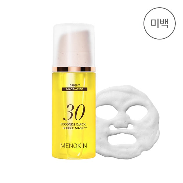 MENOKIN 30 Seconds Quick Bubble Mask Bright 100 ml