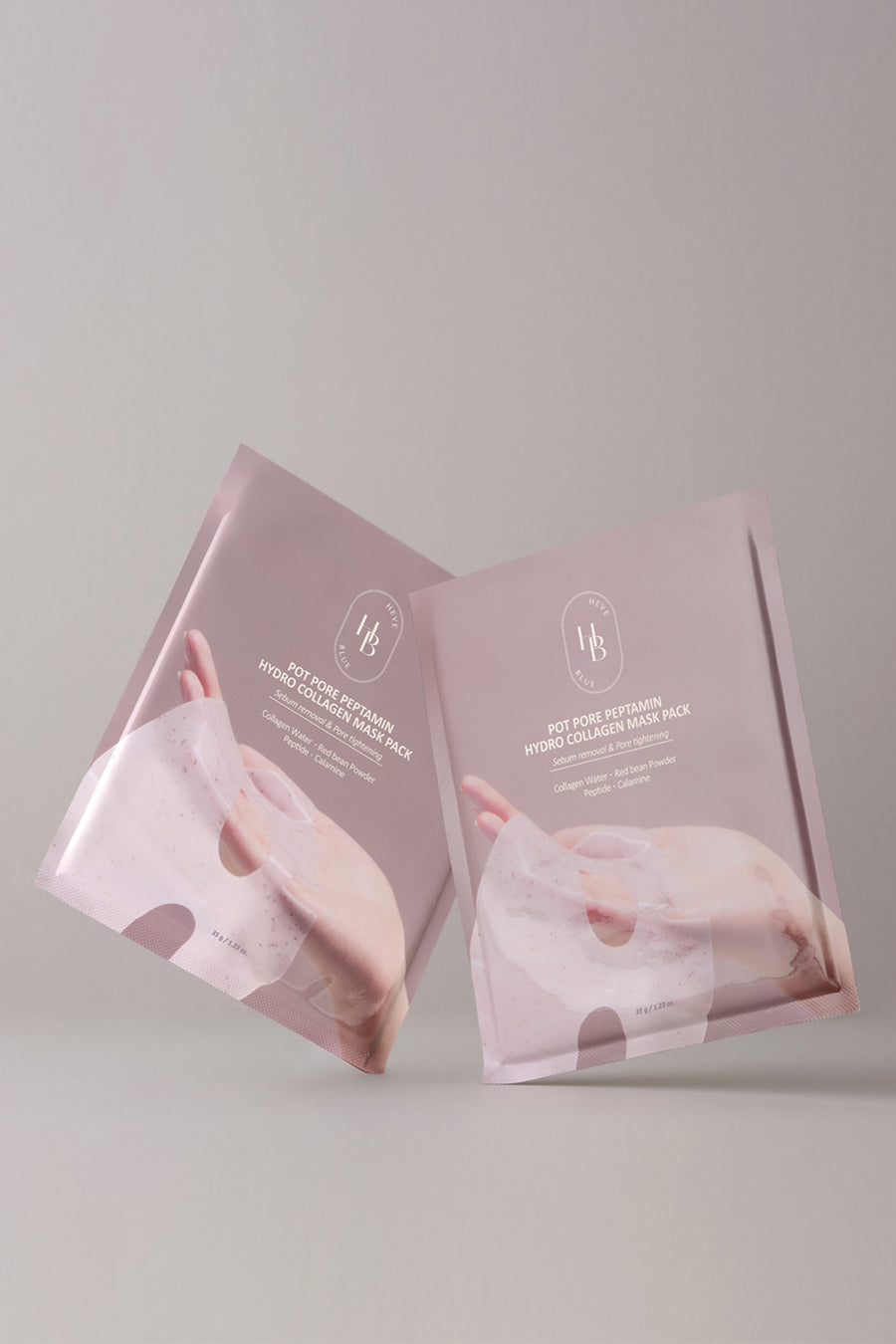 HEVEBLUE Red Bean Pore Peptamine Hydro Collagen Mask 7ea
