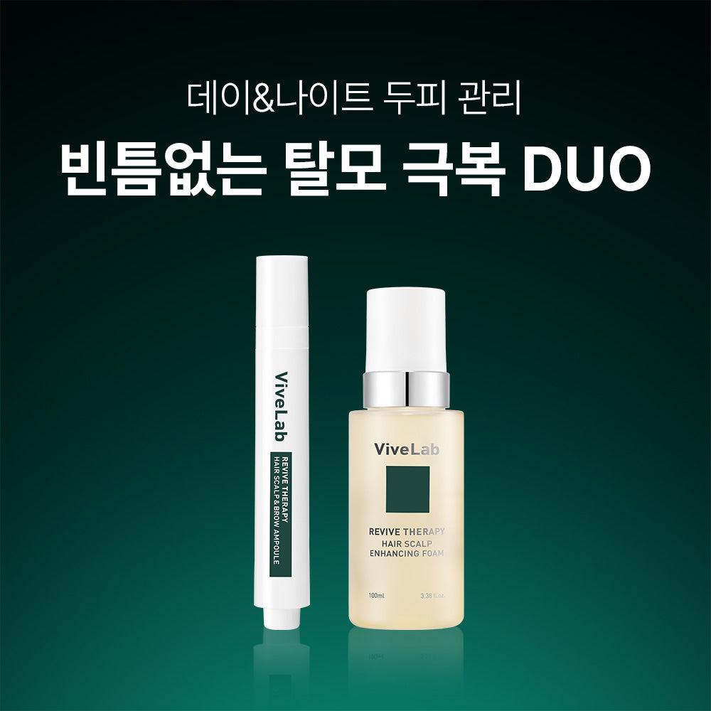 VIVELAB Revive Therapy Ampoule & Enhancing Foam Set - Korean hair care set, view 2