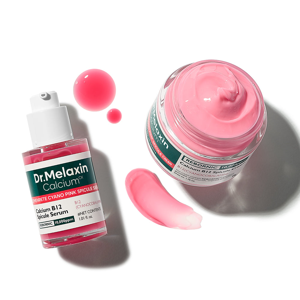DR.MELAXIN Cyano Pink Spicule Cream & Serum Set (Set of 2) - Korean skincare set, view 2