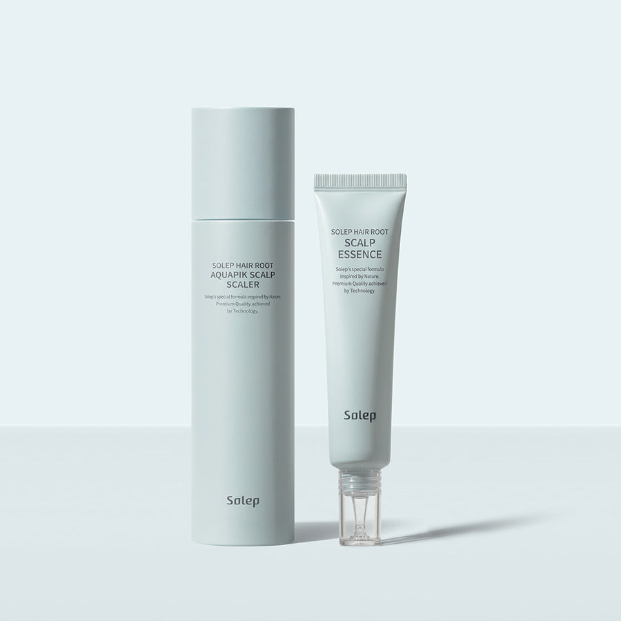 SOLEP Hair Root Aquapik Scalp Scaler & Hair Root Scalp Essence Set