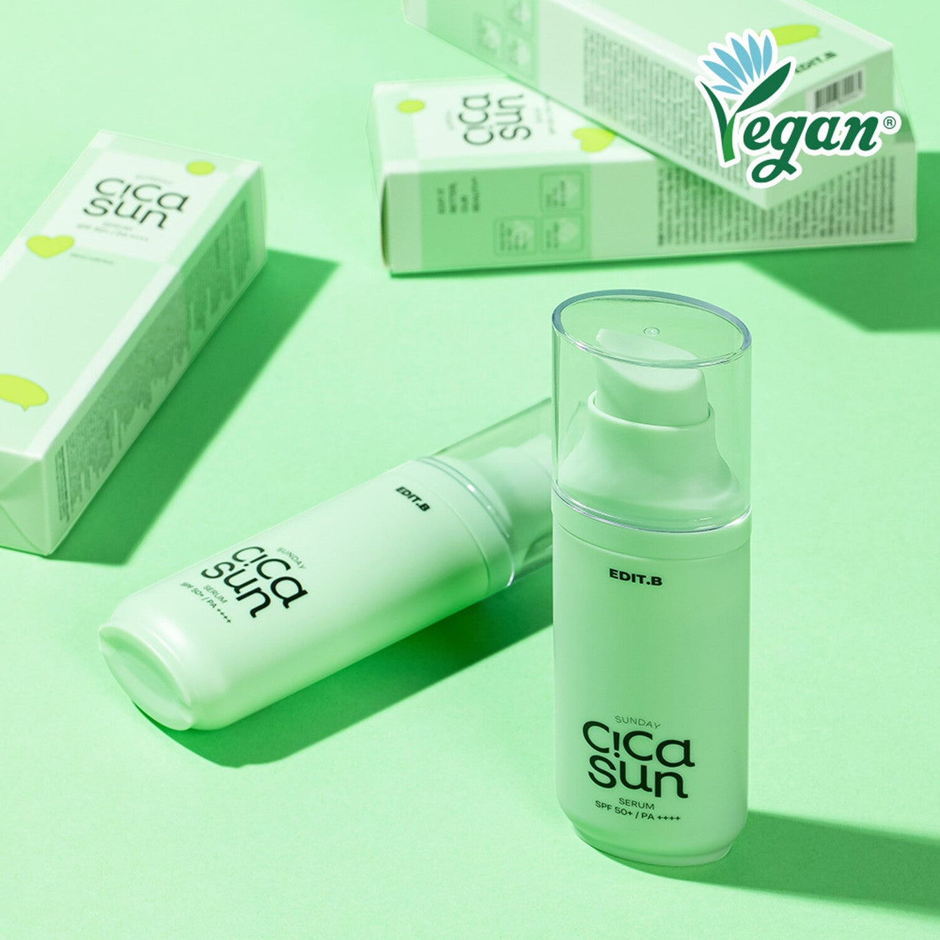 EDIT.B Sunday Cica Sun Serum 55ml SPF50+ PA ++++ | Kool Seoul