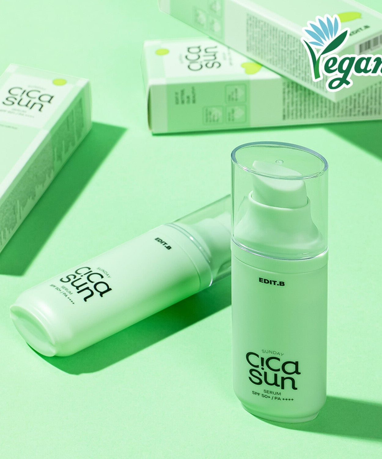 EDIT.B Sunday Cica Sun Serum 55ml SPF50+ PA ++++ | Kool Seoul
