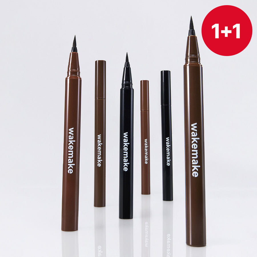 WAKEMAKE Any-Proof Pen Eyeliner (1+1 Set)