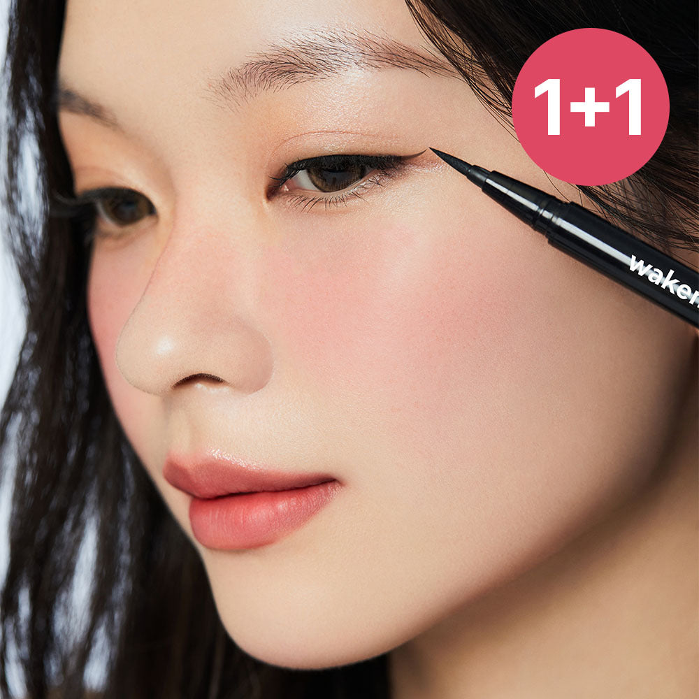 WAKEMAKE Any-Proof Pen Eyeliner (1+1 Set) - Korean Eyeliner - 2