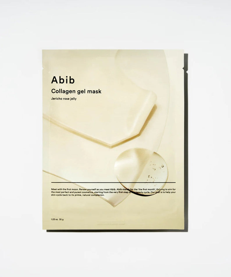 ABIB Collagen Gel Mak Jericho Rose Jelly 10sheets packaging on a white background.