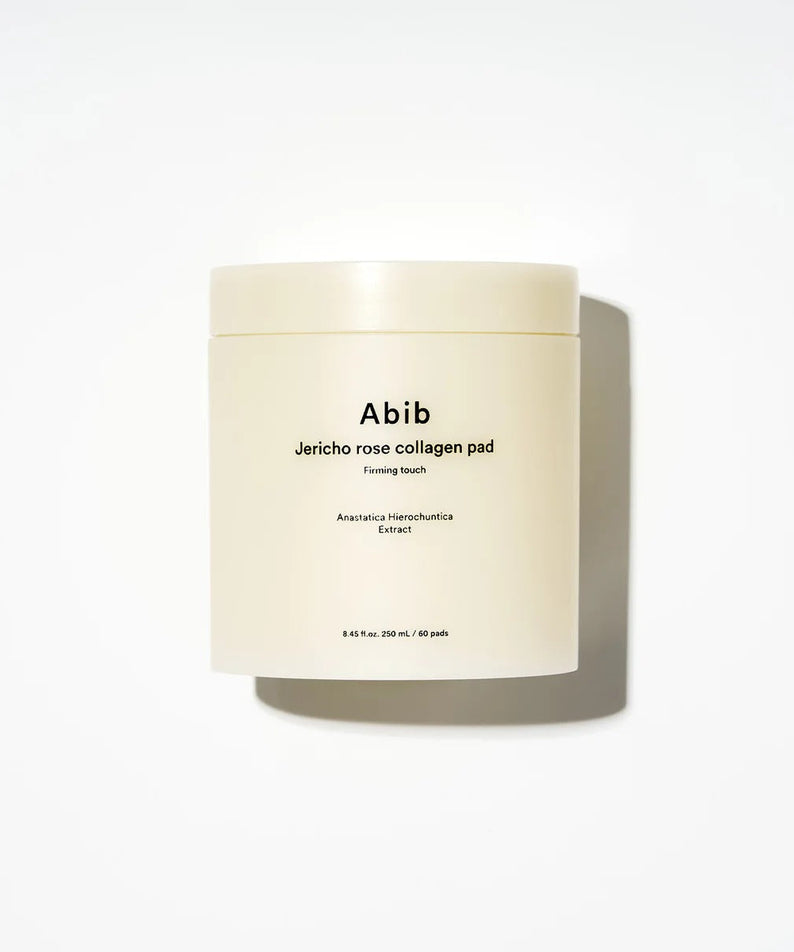 ABIB Jericho Rose Collagen Pad Firming Touch 60 Pads in beige container